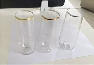 30 <span class=keywords><strong>calici</strong></span> da <span class=keywords><strong>Champagne</strong></span> senza stelo in plastica infrangibile da 9 once per tostare <span class=keywords><strong>con</strong></span> bordo dorato | Bicchieri da <span class=keywords><strong>Champagne</strong></span> infrangibili riutilizzabili - Product Image 4