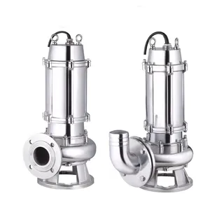 HAOHUA pabrik Cina 2HP 2 inci 1,5hp 380V AC baja tahan karat jenis pemotong pompa limbah Submersible untuk drainase