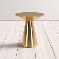 Table basse ronde moderne personnalisée de couleur fantaisie en acier inoxydable doré, tables d'appoint en métal, table basse ronde moderne brillante en forme de cercle