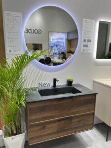 2024 Gabinetes de baño de estilo natural con textura de madera exposiciones de Feria de Cantón <span class=keywords><strong>Goldea</strong></span> - Product Image 2
