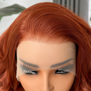 Pelucas sintéticas al por mayor 13x4 con frente <span class=keywords><strong>de</strong></span> encaje sin pegamento, pre-arrancadas, para mujer - Product Image 4