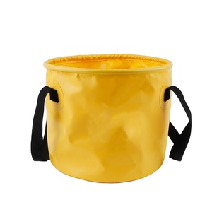Bassin de lavage pliable pour le camping, PVC 500D, 30L, seau de stockage d'eau pliable étanche, seau de pêche, seau pliable - Product Image 1