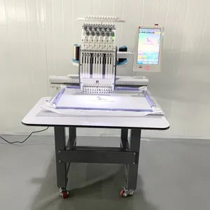 Máquina de bordar de costura plana y gorra de alta calidad con múltiples agujas computarizada para prendas de vestir