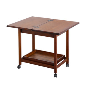 Multifunctional <b>Bamboo</b> Coffee <b>Table</b> With Drawer And Wheels For Small Apartments Living Room Side <b>Table</b> - Product Image 5