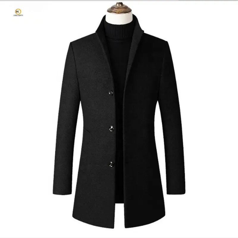 Men's trench coats men's wool overcoat