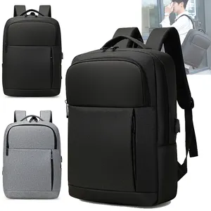 Grosir Ransel Bisnis Tahan Air Multifungsi Tas Ransel Laptop Pengisian Daya Usb Pintar Anti-maling dengan Port Pengisi Daya Usb