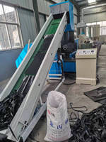 SJ160/150 400 KG/H fraisage compactage Double étage refroidissement par eau PE/PP/EVA plastique recycler granulateur Machine