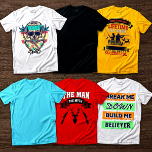 เสื้อยืดฤดูร้อนพร้อมส่ง สต็อกจำนวนมาก ผลิตโดย Meow Fashion Production ประเทศบังกลาเทศ เสื้อยืดแบรนด์ดังระดับโลกสำหรับผู้ชายและผู้หญิง จากบังกลาเทศ - Product Image 1