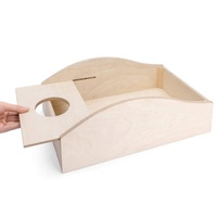 Bac à sable, hamster de dessin animé, souris Lemming ou Gerbils, pour bain de sable, anti-poussière, créatures en bois, instrument de douche