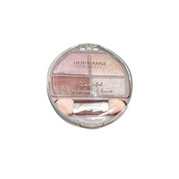 Palette de fards à paupières quatre couleurs HERORANGE Misty Silkworm, poudre scintillante nacrée et irisée pour mettre en valeur et sculpter le visage