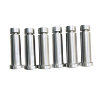 Threaded Piston Pin Long Shaft CNC Machined Stainless Steel Bright Uncoated 5mm Round Head Motor Axle Shaft