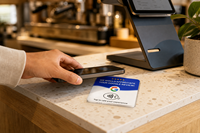 Carte NFC personnalisée réutilisable pour chambre d'hôtel, table de chevet, bureau, réception et comptoir de café