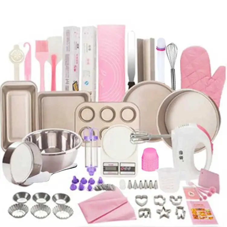 2021 Amazon Top Sell 2020 Complete Cake Baking Set Bakery Tools For Beginner Adults Baking Sheets Bakeware Sets Baking Tools Set