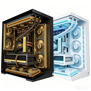 PC de jeu abordable et économique 5 5500 avec GTX1060 6 Go, ordinateur de bureau RGB, SSD NVMe 512 Go, boîtier en verre panoramique, éclairage RGB - Product Image 3