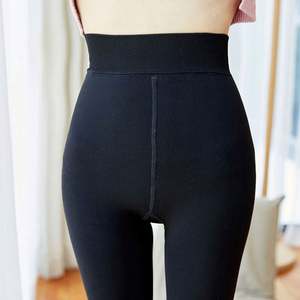 Leggings Térmicos de Yoga al por Mayor, Pantalones Ajustados Gruesos para Invierno, Medias de Forro Polar de Color Liso, Pantimedias Elásticas Térmicas, Leggings Delgados - Product Image 6