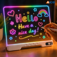 Tableau de Dessin LED Pliable avec 7 Marqueurs Couleurs, Chiffon de Nettoyage et Accessoires Complets – Vente Chaude, Approvisionnement Direct Usine