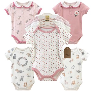 Vendita Calda di Abbigliamento Estivo per Neonati in Bambù Organico Personalizzato, Vestiti per Bambini su Misura, Tutine Autunnali per Neonati - Product Image 2