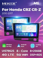 Écran de voiture MEKEDE MS Android 12 pour HONDA CRZ CR-Z 2010-2017, autoradio, ADAS, DVR, commande vocale, écran partagé, GPS, BT, stéréo