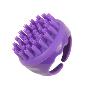 Masajeador Champú Cuero cabelludo Cabeza <span class=keywords><strong>de</strong></span> silicona Cepillo <span class=keywords><strong>de</strong></span> masaje Peine para lavar el cabello Cepillo <span class=keywords><strong>de</strong></span> ducha corporal Baño Spa Cepillo <span class=keywords><strong>de</strong></span> masaje adelgazante - Product Image 2