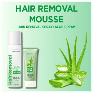 Kit Crème et Spray Épilatoire Personnalisé avec Logo 150ml, Spray à l'Aloe Vera, Formulations Corporelles Indolores et Permanentes, Peau Lisse Longue Durée - Product Image 3