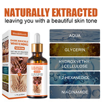 Sérum Éclaircissant Rapide pour Articulations Sombres, Correcteur de Pigmentation pour Peau Noire, Mains, Coudes, Genoux, Sérum Dissolvant de Taches Intenses