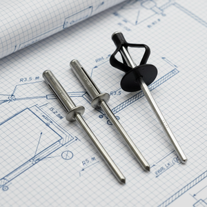 Rivets à plier et à fendre Bulbex Soft, entièrement en aluminium, à trois volets, pour usage automobile, rivets à éclatement pliables - Product Image 1