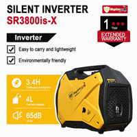 Générateur à essence à inverseur 3000W 65 dB à 7 mètres 3200 tr/min Mode ECO à faible vitesse pour le camping nocturne silencieux et l'utilisation domestique