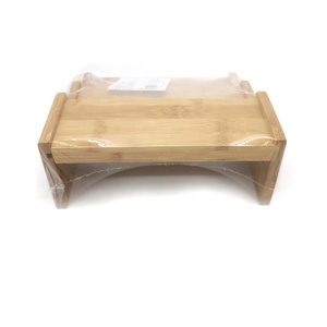 Portaspezie a 3 Ripiani, Organizzatore a Gradini, Larghezza Espandibile, in Bambù per Cucina, Scaffale Pieghevole per <span class=keywords><strong>Casa</strong></span> 22cm - 38cm - Product Image 3