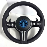 Pour BMW F10 F11 F15 F18 F20 F23 F25 F30 F32 F35 F40 F80 E84 E87 E90 E92 E93 Volant en cuir Accessoires de voiture
