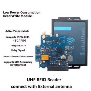 Lector RFID de tamaño pequeño TCP/IP RS232/<span class=keywords><strong>485</strong></span> UHF, interfaz SMA, lector de tarjetas RFID pasivo de largo alcance de 860-960MHz, escritor - Product Image 5
