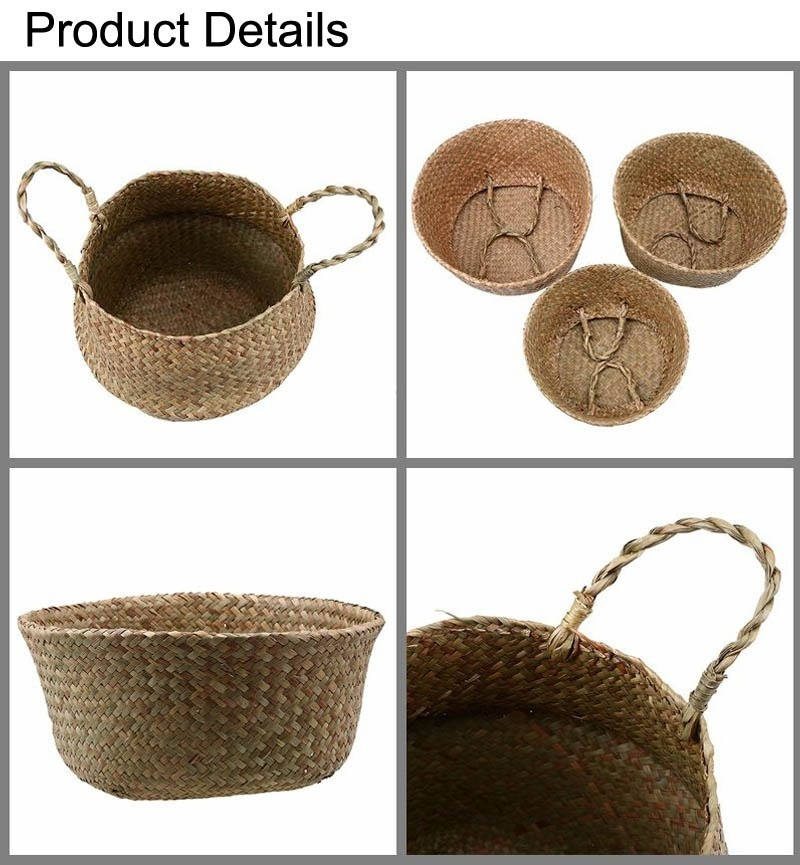 Ensemble De Deux Paniers En Osier De Style Ibiza