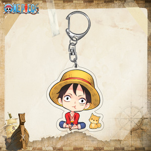 Un pezzo portachiavi acrilico con Luffy e Zoro Design Anime portachiavi ciondolo per Cosplay regalo all'ingrosso alla rinfusa - Product Image 2
