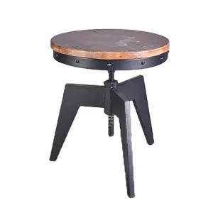 Bar Bistro Chair Furniture Lift Sample Stool Swivel Metal Wood Bar Stool