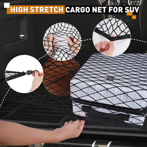 Nhà Máy Trực Tiếp Có Thể Điều Chỉnh Đàn Hồi Nylon Lưới Hàng Hóa Lưu Trữ <span class=keywords><strong>Net</strong></span> Móc SUV Jeep Xe Tải Thân Cây Tổ Chức Tùy Chỉnh Cắt Chế Biến - Product Image 2