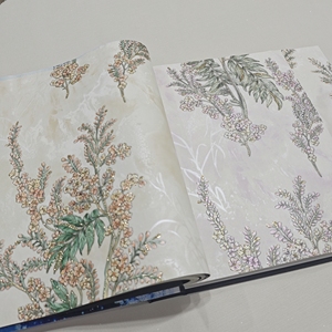 Papel tapiz de Pvc moderno y elegante, vinilo clásico tradicional, revestimiento de paredes lavable, papel tapiz de hojas de plantas impermeable 3D para Decoración - Product Image 1
