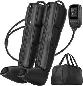 Système de récupération par compression d'air pour jambes complètes, boîte ouverte, soulagement des douleurs musculaires, masseur de jambes avec contrôle de la minuterie, haute qualité - Product Image 1
