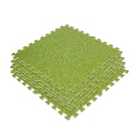 Hydefoam Tapis de sol doux et sécuritaires 60*60cm & Puzzle en mousse EVA imperméable & Tapis de jeu en bois, herbe, eau, océan & ramper