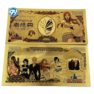 Tarjetas de <span class=keywords><strong>Manga</strong></span> Clásicas Japonesas, Billete de Oro del Anime <span class=keywords><strong>Bleach</strong></span> para Colección de Recuerdos de la Infancia y Regalos - Product Image 3