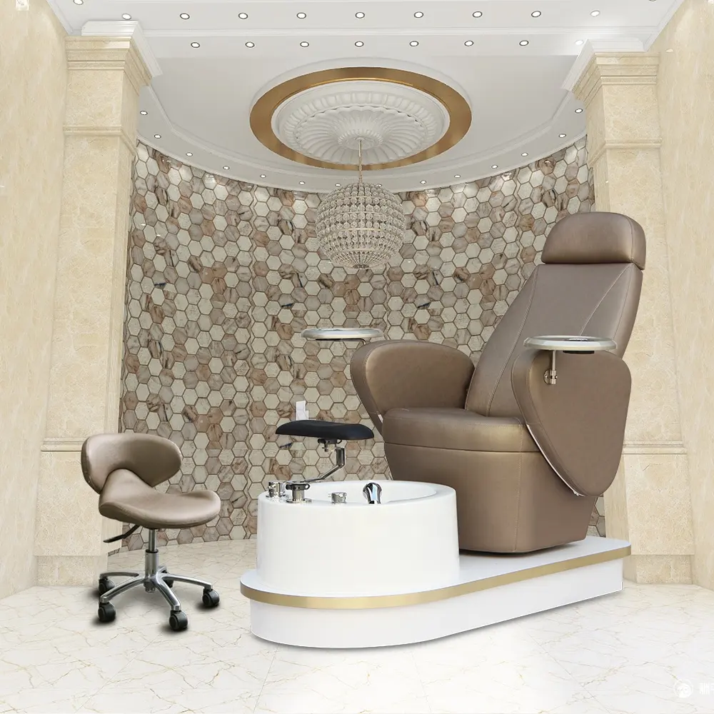 Kangmei güzellik tırnak salonu mobilyası Pipeless ayak Spa masaj manikür pedikür sandalyesi
