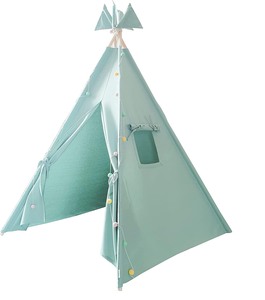 Casa de muñecas de lona para niños y bebés, tiendas de juguete para jugar al aire libre, tienda de tepé <span class=keywords><strong>indio</strong></span> de alta calidad - Product Image 1