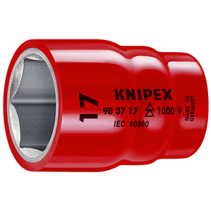 Clé à douille Knipex 17 mm 1000 V isolée, fabriquée en Allemagne - Product Image 1