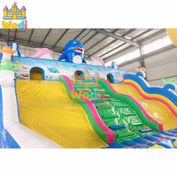Château gonflable WODI de qualité commerciale en PVC de 0,55 mm avec toboggan pour enfants et adultes, certifié CE/UL