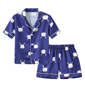 Детские пижамные комплекты, детские летние пижамы, детские шелковые пижамы, Детская одежда для сна