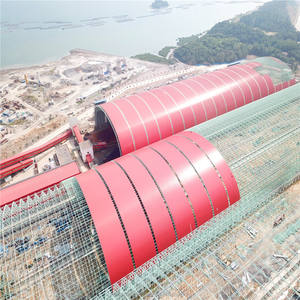 धूल नियंत्रण इस्पात कोयला भंडारण चंद। हल्के वजन अंतरिक्ष फ्रेम स्टील संरचना - Product Image 1