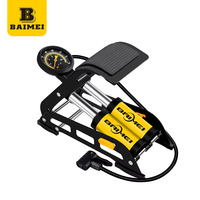Pompe à pied portable pliable BAIMEI 160 psi haute pression en acier, durable, légère, rapide et étanche pour vélos/voitures/motos