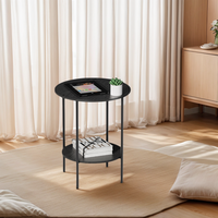 Petits meubles de salon modernes tables d'appoint avec cadre en métal table d'appoint pour canapé table de chevet table basse pour balcon salle de sport bureau