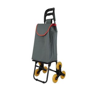 Carrito de Compras Plegable con Asiento, 6 Ruedas, Superficie de Plástico, Modelo Impreso G-01 - Product Image 3