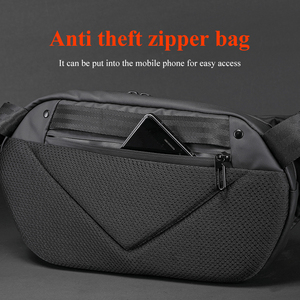TANGCOOL Bolso bandolera para hombre, impermeable, antirrobo, con puerto de carga USB, informal, para viaje - Product Image 4