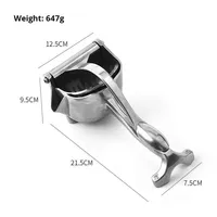 Fabrieksdirecte verkoop moderne aluminiumlegering handmatige citruspers voor fruit, sinaasappels, watermeloenen, citroenen - multifunctionele handpers