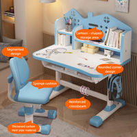 Meubles d'école préscolaire en bois modernes pour enfants, ensemble de chaise et de bureau ergonomiques à hauteur réglable, pour salon, chambre, école